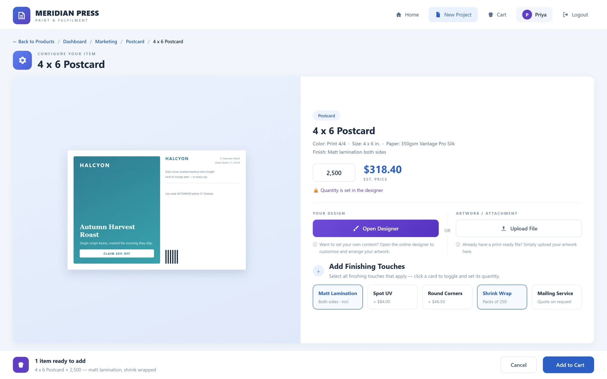 Web-to-Print Storefront